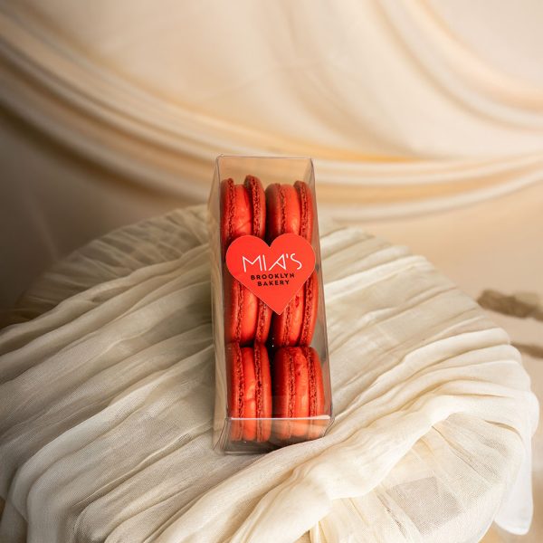 Red Velvet Macarons Gift Box 6pc